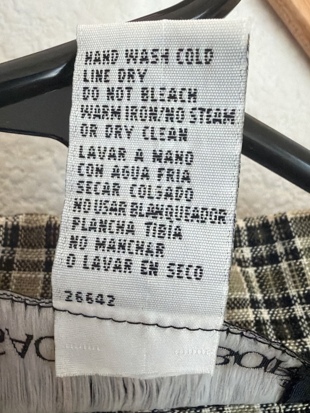 Vintage Sag Harbor Plaid Linen Blazer 90s Grunge Academia Jacket - Size 18 - Picture 8 of 8